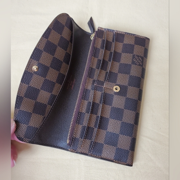LOUIS VUITTON EMILIE DAMIER EBENE WALLET - Picture 7 of 16
